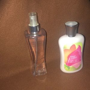 Bath and body works sweet pea mist and lotion